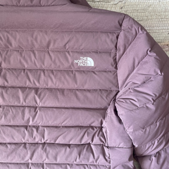 EUC The North Face Light Plum Belleview Stretch Down Puffer Jacket Size Medium - Picture 10 of 10